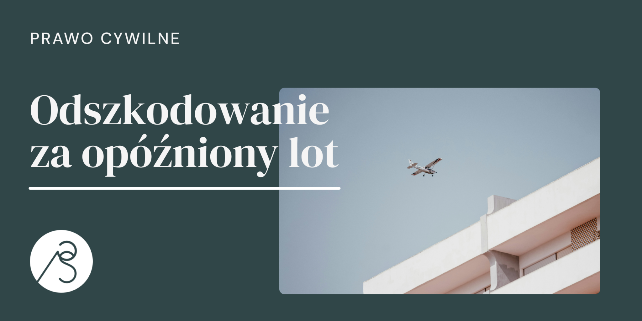 Odszkodowanie za opóźniony lot, lot samolotem na tle niebieskiego nieba, prawo karne.